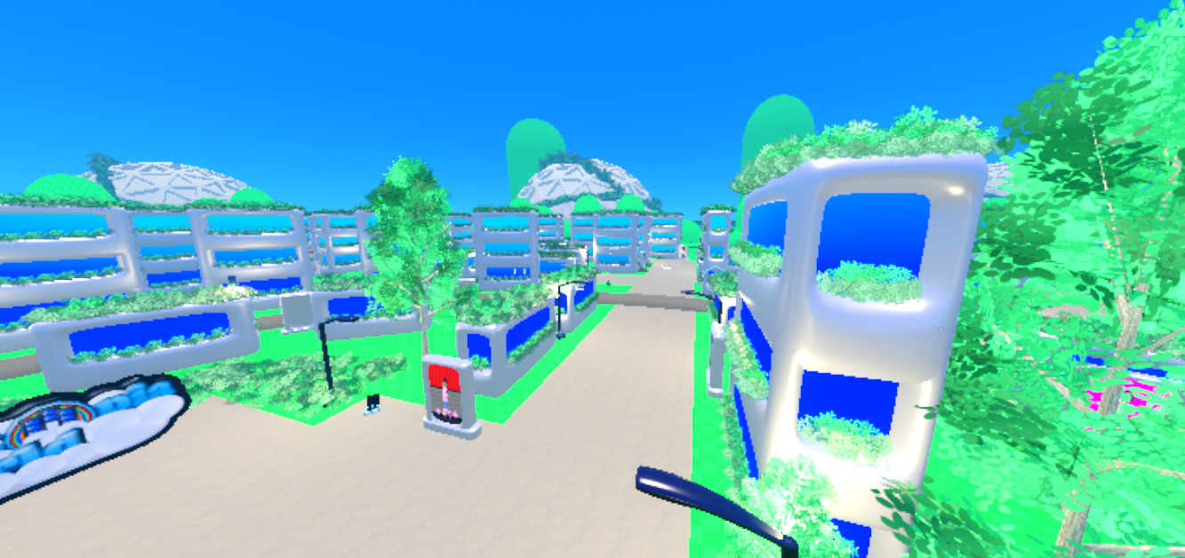 Screenshot of the Projectopia 3D world